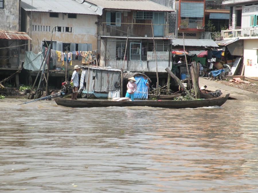 Mercado flotante Mekong